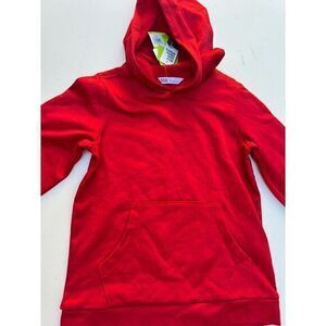 Boys Red  Sports Hoodie Size M Medium Tricot‎ Long Sleeve Hoodie True  Red